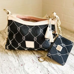 Dooney & Bourke Navy Mariner Knot Shoulder Bag